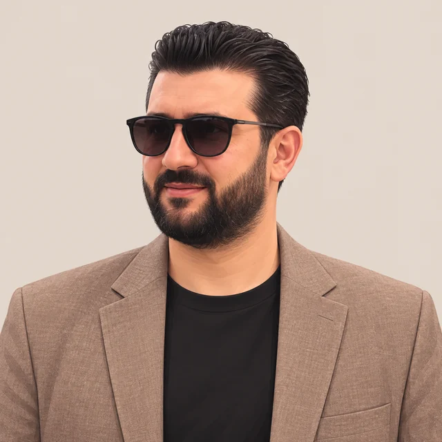 Illustrated portrait of Kayhan Kayhan